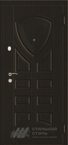 Квартирная чёрная входная дверь с отделкой МДФ ПВХ - фото