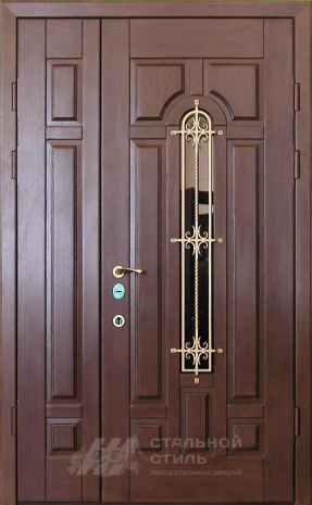 Дверь «Парадная дверь №406» c отделкой Массив дуба